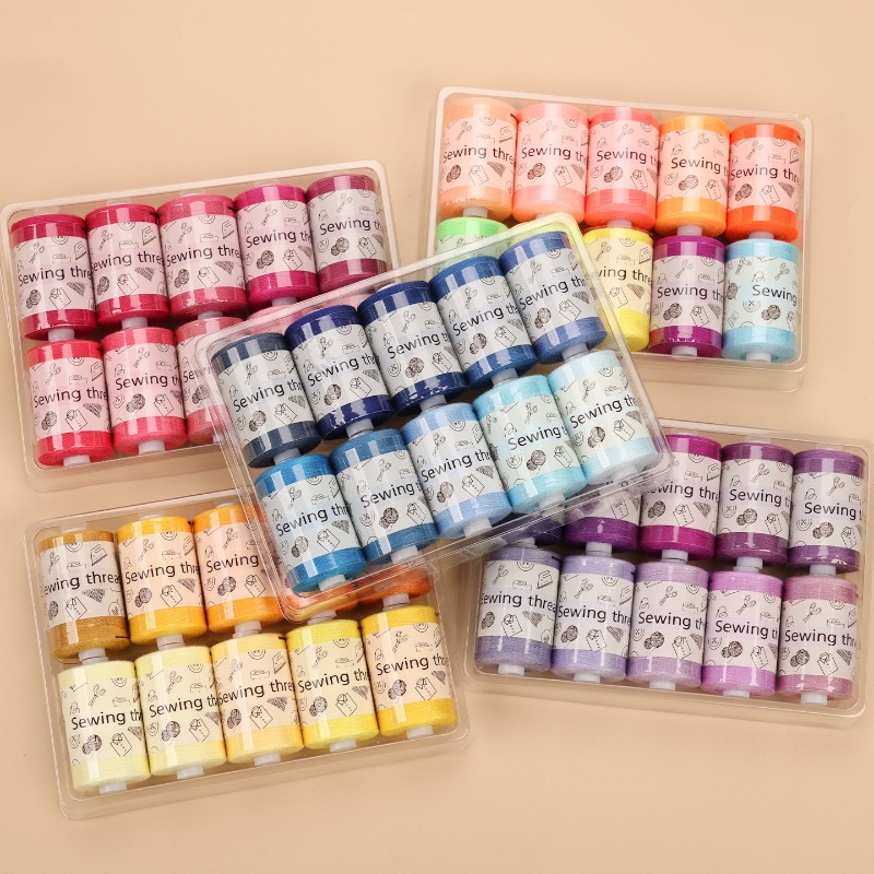 Набор разноцветных швейных нит – обзор и цена Sewing Thread Production