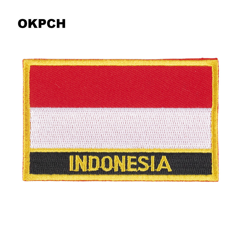 Нашивки с вышивкой флага Индон – обзор и цена Sewing Indonesia