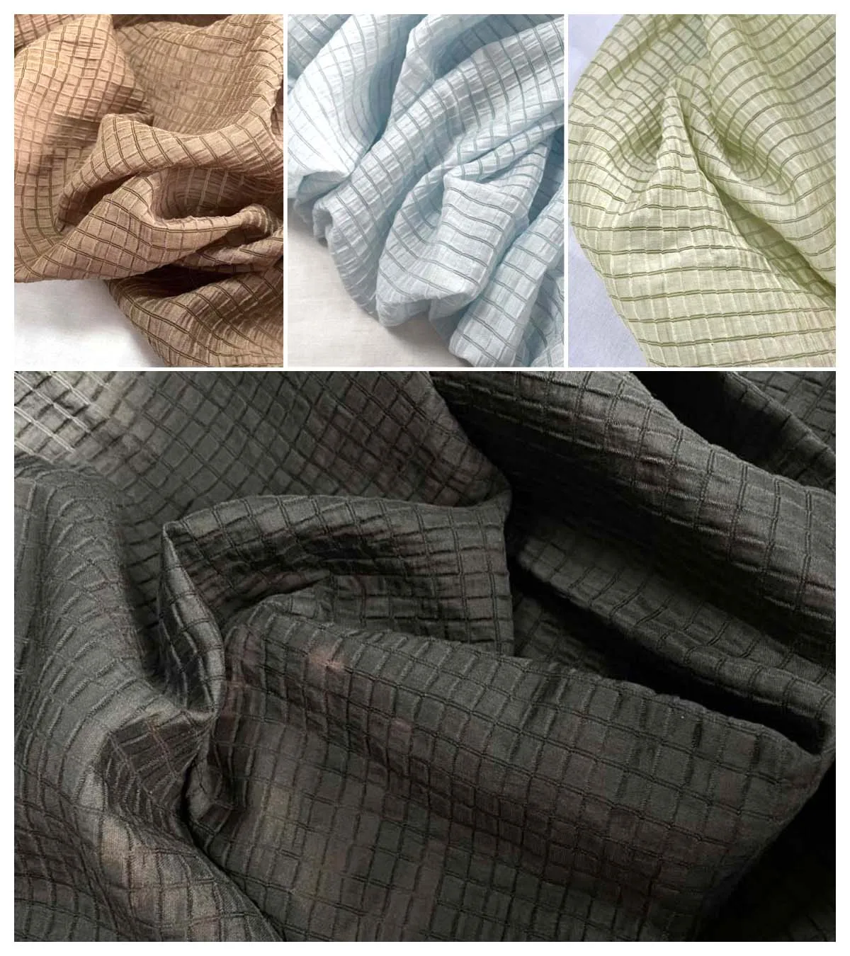 Кремово-желтая клетчатая ткань – обзор и цена Textile And Sewing Materials