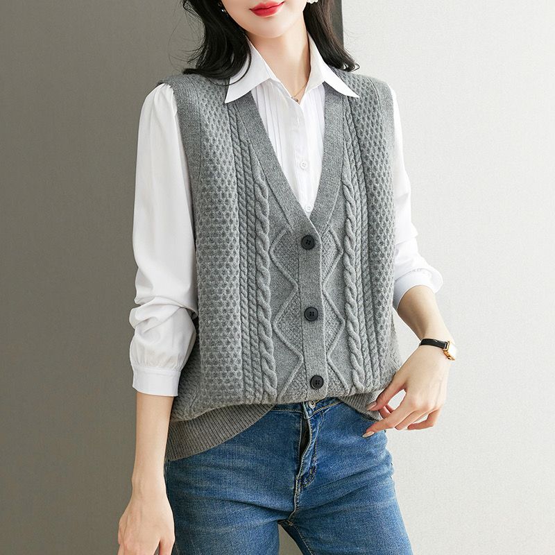 Вязаный свитер, новый осенний  – обзор и цена Sewing Vest