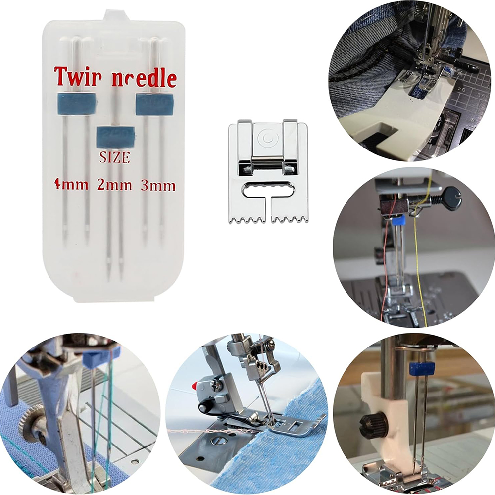 6 шт., двойная игла, двойная и – обзор и цена Twin Needle Stretch