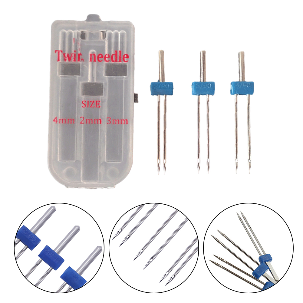 Набор из 3-х двойных игл для ш – обзор и цена Twin Needle Stretch