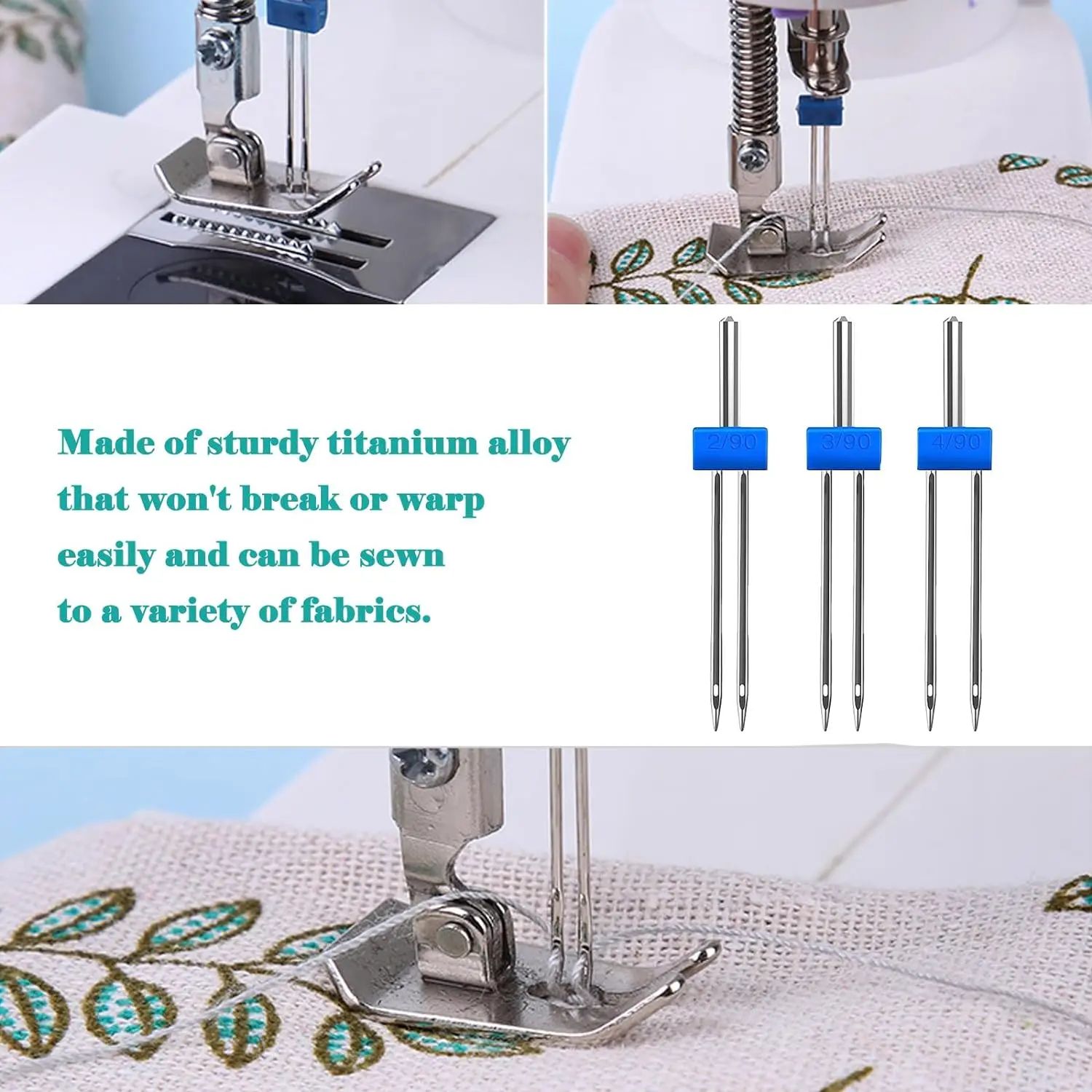 Универсальные двойные швейные  – обзор и цена Twin Needle Stretch