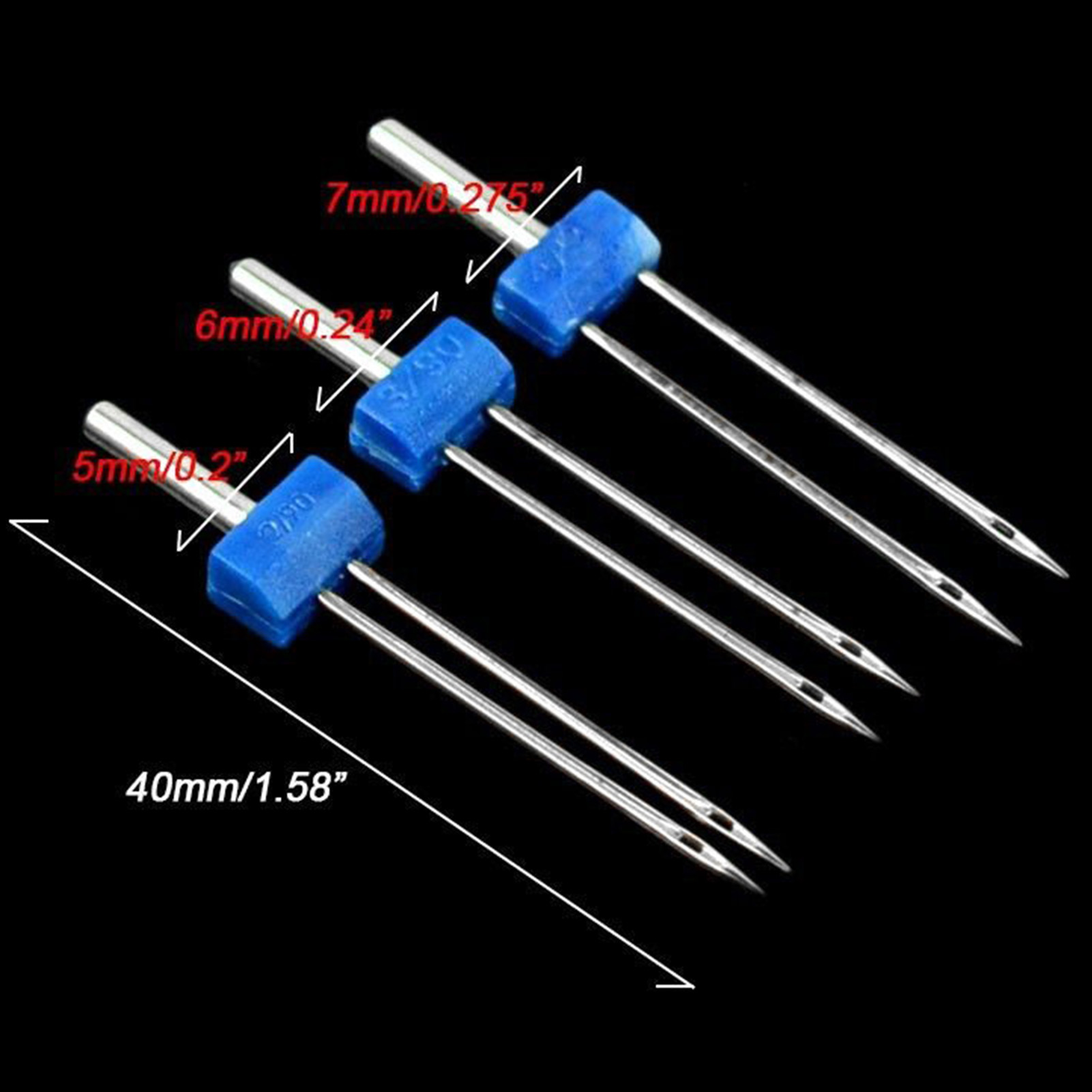 Набор из 3 двойных игл из нерж – обзор и цена Twin Needle Stretch