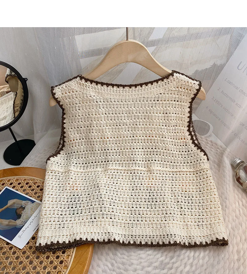 Женский вязаный жилет с цветоч – обзор и цена Sewing Vest